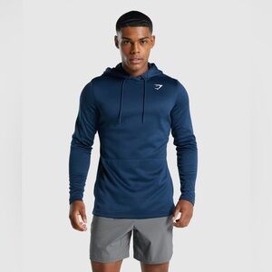 Gymshark Men’s Arrival Hoodie Navy Blue Slim Fit Size XXL